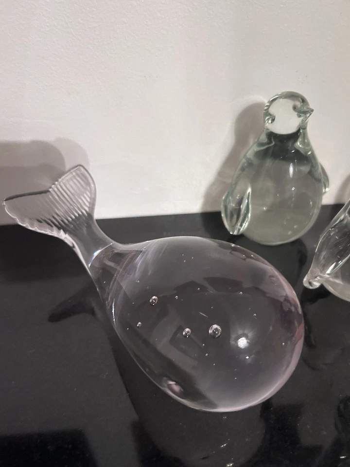 Collection Of 8 Vintage Clear Glass Animals - Image 4 of 4