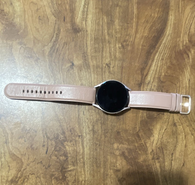 Samsung Galaxy Watch 42mm Silver Metal Case Pink Leather Band Bluetooth 4GB