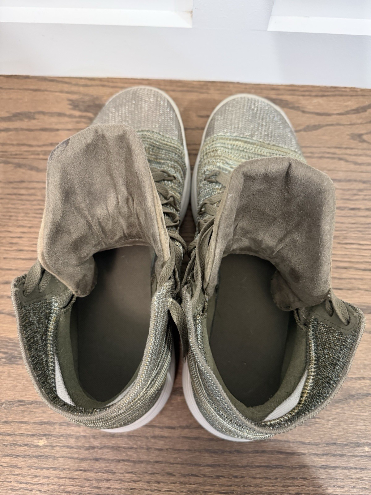 Nike React Hyperdunk Olive Gray White FlyKnit (Ex… - image 7