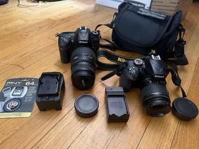 Nikon D7200 (Shutter Count:4677) D3400 DSLR Bundle 18-55mm 70