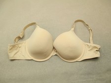 36C Auden Womens Beige Lined Underwired Back Closure Opaque TShirt Demi Bra 8S