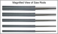 GeetarGizmos NUT SLOTTING FILE SET - 5 Bass Guitar - Serrated Stainless Steel