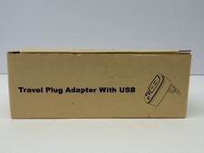 3 PACK Tessan European Plug Adapter US to Europe Type C USB New NIB