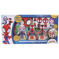 Marvel Spidey and His Amazing Friends Wooden Magnetic Activity, Storage Case wit