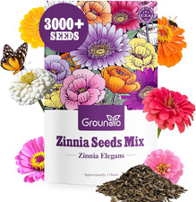 Zinnia Seeds Mix, 1 Oz, over 3,000 Flowers Seeds, 5 Varieties (Pink, Yellow, Ora 223.84 per gallon