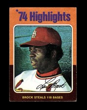 1975 Topps Set-Break #  2 Lou Brock VG-VGEX (crease) *GMCARDS*