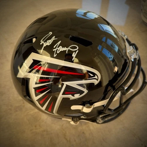 Brett Favre Signed Authentic Full Size Replica Falcons Helmet Rookie