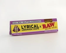 5x Raw Lyrical Grape Lemonade King Size Rolling Papers 5 pks FREE USA SHPD!