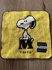 Snoopy Museum Limited Edition Mini Towel 9x9 Inch Snoopy Handkerchief
