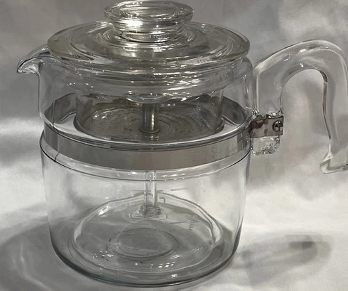 Complete Vintage PYREX Glass Coffee Percolator 7756-B 6 cup