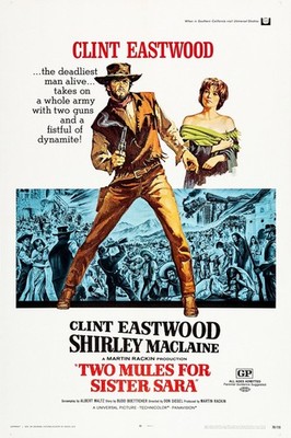 1970 Two Mules For Sister Sara Movie Poster 11X17 Clint Eastwood Western  