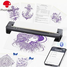 2 IN 1 Portabel Printer Thermal Tattoo Stencil Printer for Tattoo Thermal Paper