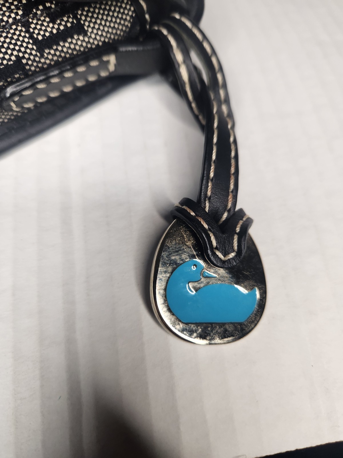 Authentic Dooney Bourke Mini Square Crossbody Fla… - image 7