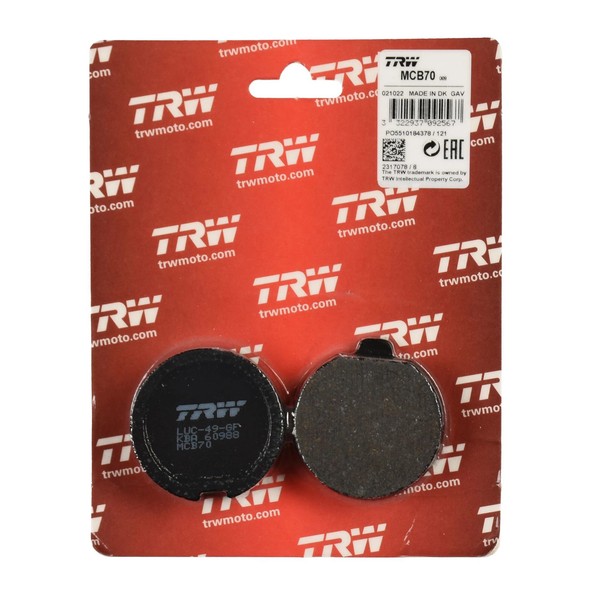TRW Bremsbelag Organisch (FüR: Suzuki GS 750 E (GußRad) GS750E 78-79 Vorne )-image