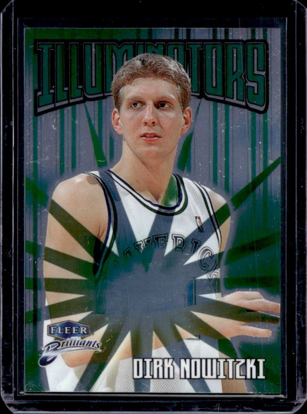 1998-99 Fleer Brilliants Dirk Nowitzki Illuminators Rookie RC #9 I Mavericks