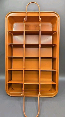 Copper Brownie Pan with Slicer Dividers Nonstick Baking Pan 18 Precut 12x8 New