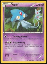 AZELF 38/101 RARE PLASMA BLAST POKEMON MODERATELY PLAYED