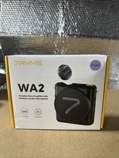 7RYMS WA2 Wireless Voice Amplifier for Teachers with Magnetic LavalierMic-purple