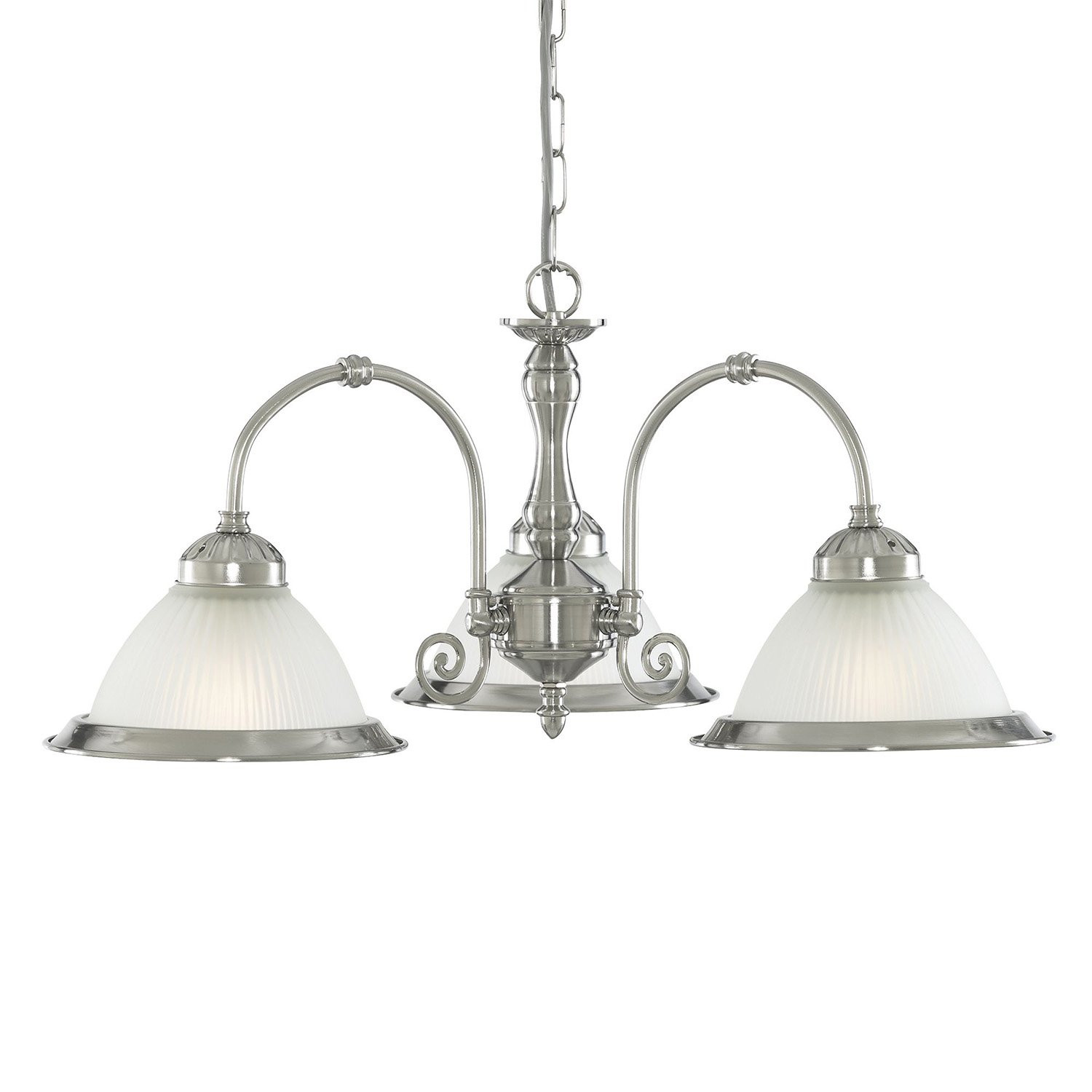 Lampadario Vintage American Diner Argento | Illuminazione Trendy E27