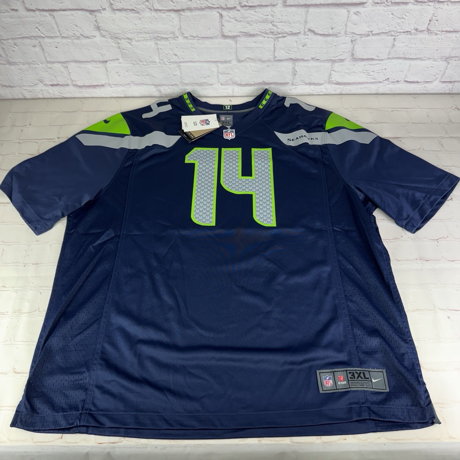 New NFL DK Metcalf Seattle Seahawks Nike Game Jersey $130 Size Men's 3XL