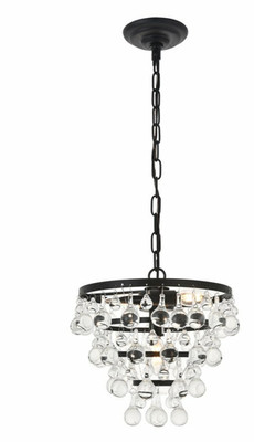 Foyer Living Dining Room Kitchen Island Bedroom Crystal Light Chandelier Black