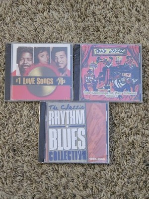 THE Classic Rhythm & Blues Trad Jazz 50's #1 70's Love Songs Lot Of 3 Cd New