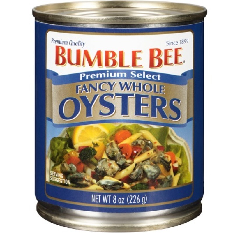 12x Bumble Bee Whole Oysters Premium Quality Can Seafood 8oz New Sealed Pack 16190₽