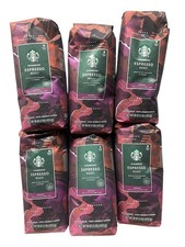 6 Packs Starbucks Espresso Dark Roast Whole Bean Coffee 16oz Each Pack 04/2026