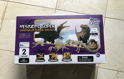 Kids Science Can Cretaceous Deluxe Dinosaur Fossil Dig Kit STEM for Children