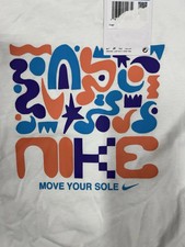 Nike Kids T-Shirt FN9637-100 Move Your Sole Graphic Tee Size XL NEW WITH TAGS