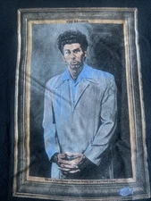 NEW Junk Food Clothing x Seinfeld Cosmo Kramer Portrait T-Shirt Size M