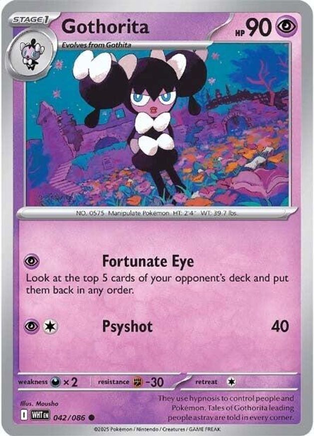 Pokemon Gothorita (42/325) White Flare NM REVERSE HOLO
