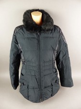 Sonia Bogner Damen Daunenjacke Gr. 42 | L | Schwarz Jacke Pelzkragen (WM)