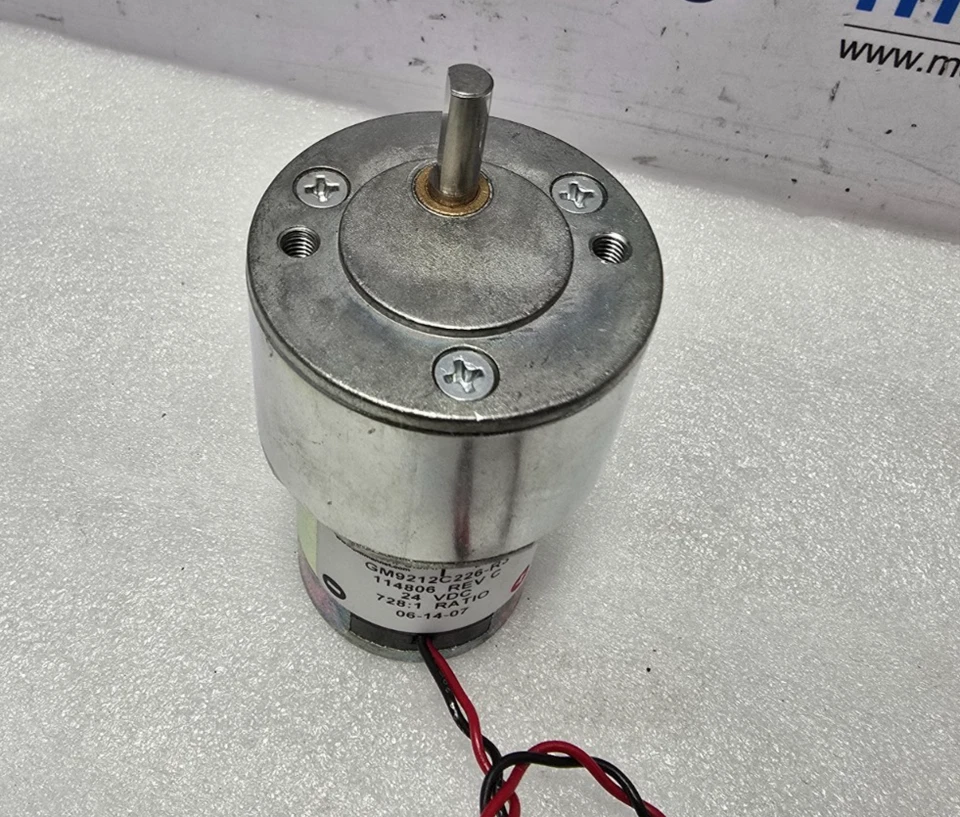 Moteur À Engrenage Ametek GM9212C226-R3 114806 Rév C 24VDC 728:1 Ratio / Pittman - Image 3 of 4