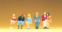 Preiser 65306 Sitzende Reisende 1:43 / Spur 0