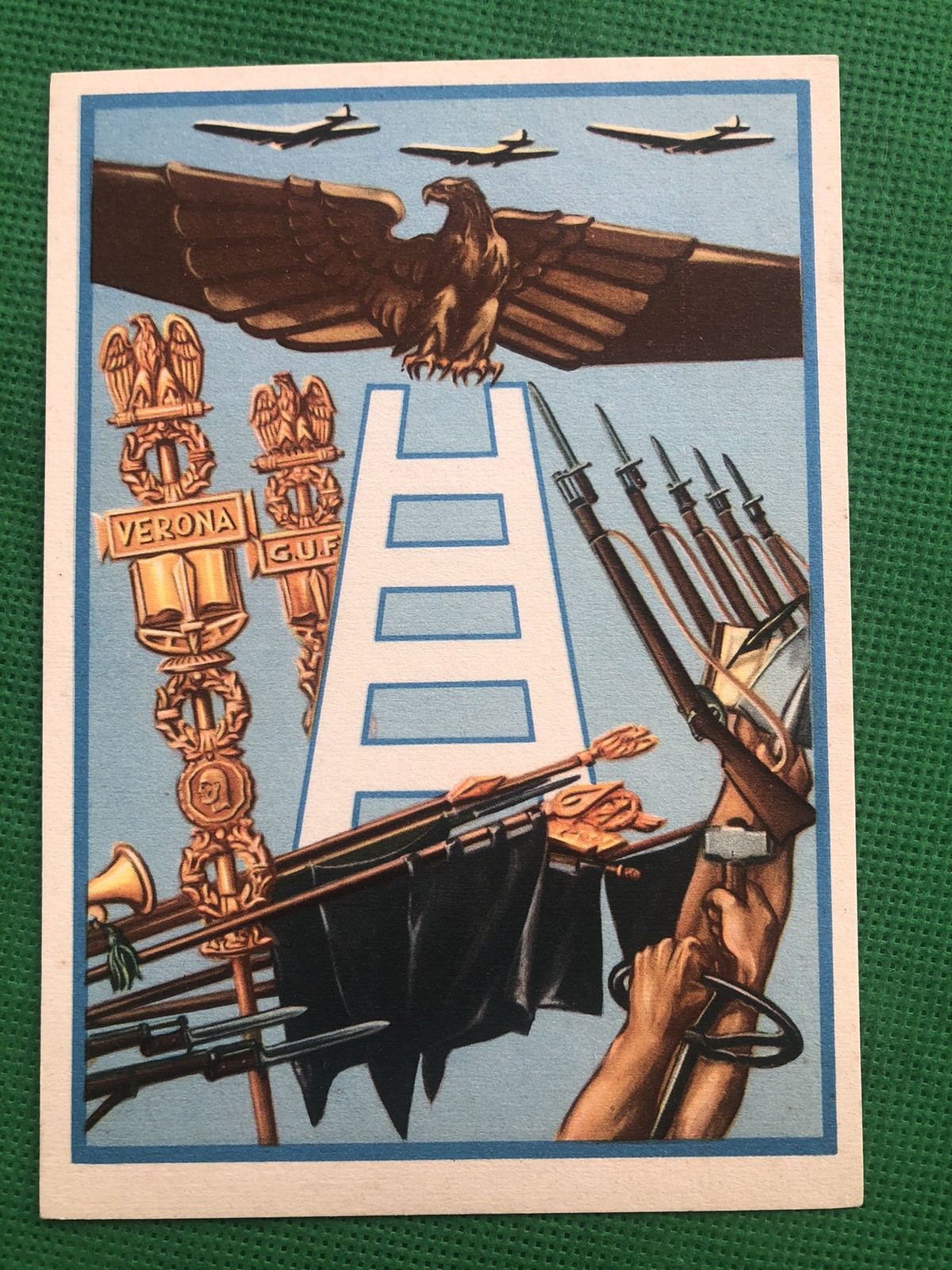 Cartolina Militare Milizia MVSN Ccnn Fascisti Universitari Ugo Tinazzi