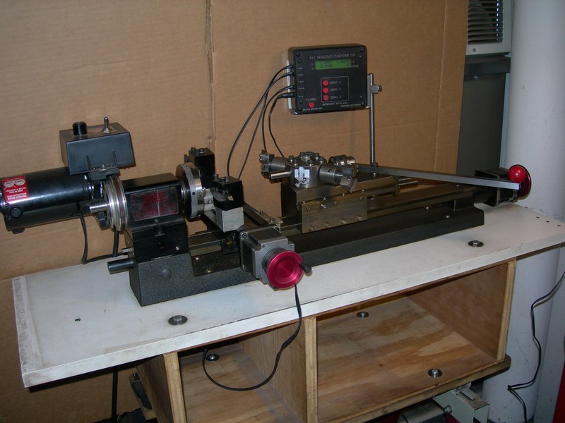 Sherline 4400 Lathe 17" bed, 3.125" 3Jaw Chunk. CNC ready, DRO, Turret & Tooling