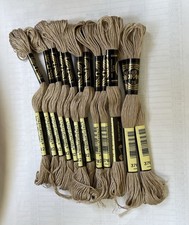 Pack of 12 DMC Six Strand Embroidery Cotton 8.7 Yards Light Mocha Brown 117-3782