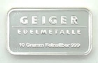 10g Geiger Edelmetalle Silver Bar