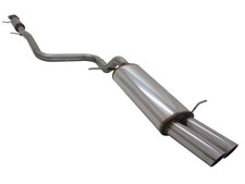 Sportauspuff für Opel Astra G Coupe Cabrio 1.6 16V 1.8 16V 2.2 16V 2 x 76mm