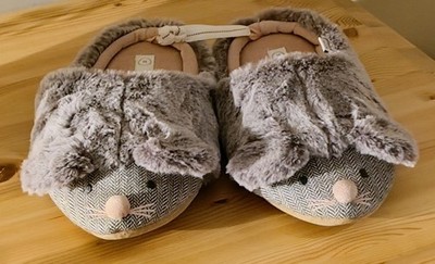 Fat Face Womens Molly Mouse Mule Slippers Size SMALL BNWT UK