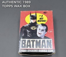 1989 Topps Batman Movie Series 1 Wax Trading Card Box 36 Packs