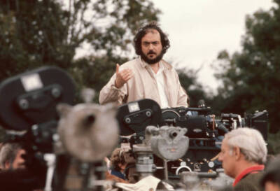 Stanley Kubrick director on the set of the 1975 movie Barry Lyndon Old Photo
