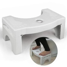 7-inch Folding Squatting Toilet Stool Non-Slip Foldable Bathroom Step Stool