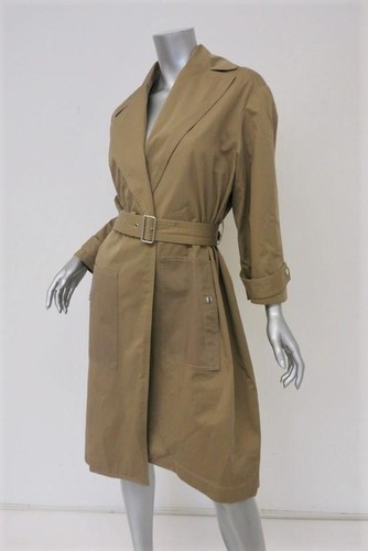 Vanessa Bruno Trench Coat Gatsby Khaki Cotton Gabardine Size 38 Belted Jacket - Picture 4 of 9
