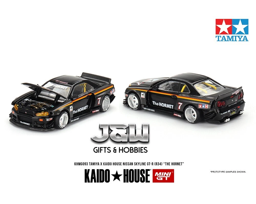 Kaido House x Mini GT Nissan GT R R34 The Hornet Tamiya KHMG093 1