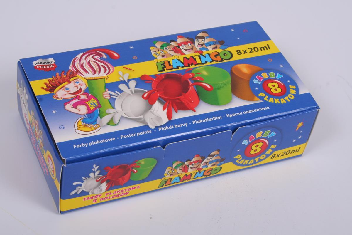 5907437661567 PG Фарби плакатове 8 цветов 20 мл ФЛАМИНГО ХАСТА 2790₽