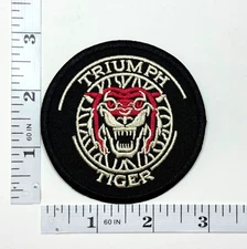 Embroidered Patch - British Motorcycles - Tiger - NEW - Iron-on