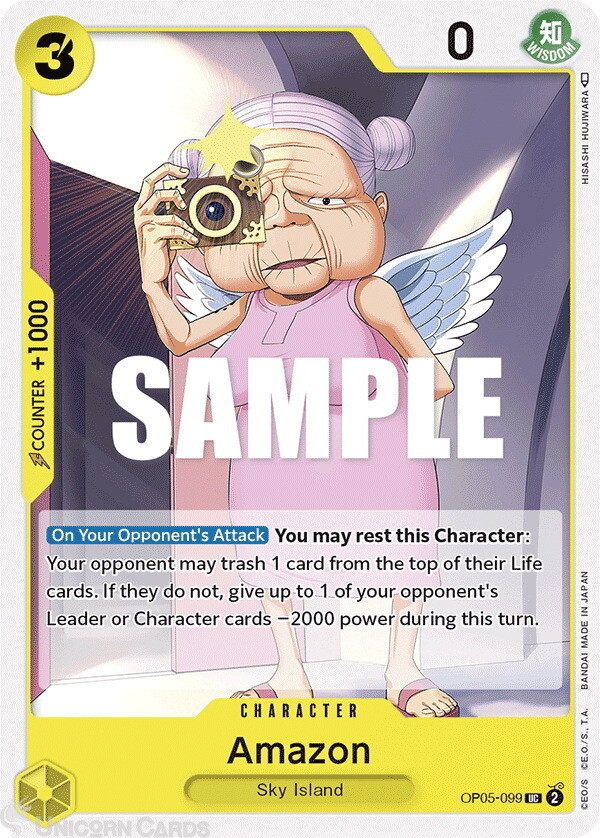 OP05-099 Amazon :: Uncommon One Piece TCG Card :: OP05: Awakening Of The New Era