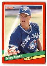 1991 Donruss The Rookies #27 Mike Timlin    Toronto Blue Jays Baseball  ID:52412